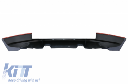 Dynamic Front Bumper Lower Lip Spoiler suitable for Land Rover Freelander 2 L359 Facelift (2011-2014) and Car Front/Rear Side Skirts Door Panels Left & Right-image-6065678