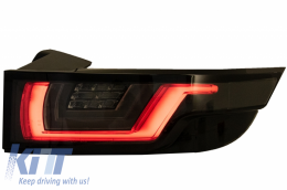 Dynamic Sequential Turning Light Full LED Taillights suitable for Range Rover Evoque L538 (2011-2014) Light Bar Chrome Black-image-6045785