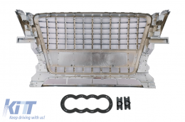 Első hűtőrács Audi Q5 8R 2008-2011 króm-image-6101008