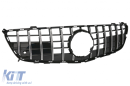 Első hűtőrács Mercedes SL-osztály R231 (2012-2016) modellekhez, GT-R Panamericana dizájn fekete króm-image-6090235