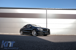 Első Középső rács Mercedes CLA C117 X117 W117 (2013-2016) CLA45 GT-R Panamericana Design Teljesen fekete-image-6075093