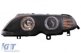 
Első lámpa LED Angel Eye BMW E46 Facelift Limousine Touring (2001-2005) modellekhez, Fekete-image-6087904