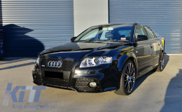 Első Lökhárító Első Ráccsal Audi A4 B7 (2004-2008) RS4 Design fekete-image-6024970