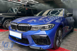 Első lökhárító első sárvédőkkel BMW 3 G20 szedán G21 Touring (2019-től) M8 dizájn -image-6088573