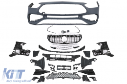 Első lökhárító és Hűtőrács Mercedes C-osztály W206 S206 (2021+)-image-6096909