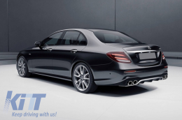 
Első lökhárító, hátsó diffúzorral és kipufogóvégekkel, Króm, Mercedes E-Class W213 (2016-tól), E53 Design 
Kompatibilis:
Mercedes E-Class W213 (2016-up), sportos megjelenésű, 