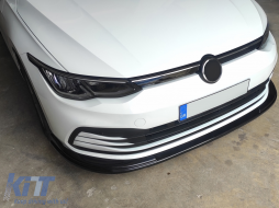 Első lökhárító hosszabbító spoiler VW Golf 8 (2020-tól) zongora fekete-image-6089838