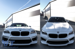 Első Lökhárító Középső Rácsokkal   BMW F10 F11 5 Series (2011-2017) G30 M5 Design PDC Nélkül-image-6069937