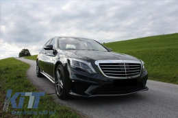 
Első lökhárító MERCEDES S-Class W222 13-17 modellekhez, S63 design zongorafekete hűtőráccsal -image-6018507