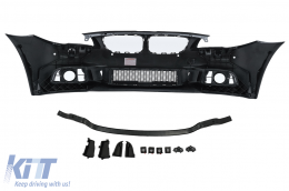 Első lökhárító oldalsó rácsokkal BMW 5 F10 F11 LCI Sedan Touring (2015-2017) M-Tech kinézet -image-6099036