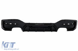 Első Lökhárító Spoiler BMW 1 F20 F21 LCI (2015-2019) modellekhez, diffúzorral és küszöb spoiler hosszabbítókkal, M Sport zongorafekete-image-6087558