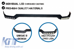 Első lökhárító spoilerrel LED Nappali Menetfénnyel (DRL) és felső spoilerrel MERCEDES G-Class W463 (1989-2017) G65 dizájn-image-6065653