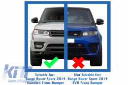 
Első lökhárító védőlemez Land Rover RANGE ROVER SPORT (L494) (2013-2017) modellekhez, Zongorafekete-image-6060386