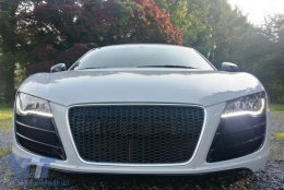 Első rács Audi R8 2007-2012 Fénylő Fekete-image-6015638