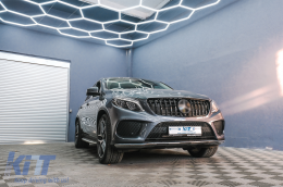 Első rács Mercedes Benz GLE Coupe C292 (2015-2018) GLE W166 SUV (2015-2018) GT-R Panamericana Design Zongora Fekete-image-6088763