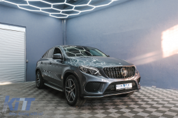 Első rács Mercedes Benz GLE Coupe C292 (2015-2018) GLE W166 SUV (2015-2018) GT-R Panamericana Design Zongora Fekete-image-6088764