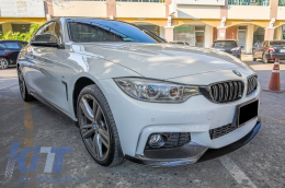 Első spoiler és diffúzor BMW 4 F32 Coupe F33 Cabrio F36 Grand Coupe (2013-03.2019) modellekhez, M-performance dizájn, szénszálas bevonat-image-6064421