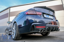 Első spoiler és diffúzor BMW 4 F32 Coupe F33 Cabrio F36 Grand Coupe (2013-03.2019) modellekhez, M-performance dizájn, szénszálas bevonat-image-6075479