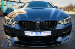 Első spoiler és diffúzor BMW 4 F32 Coupe F33 Cabrio F36 Grand Coupe (2013-03.2019) modellekhez, M-performance dizájn, szénszálas bevonat-image-6079402