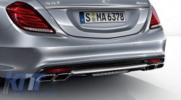 Embouts de silencieux d'échappement Mercedes Benz Classe S W222 Classe E W212 S212 Facelift CLS W218 Classe SL R231 E63 S63 SL65 AMG Design-image-56702