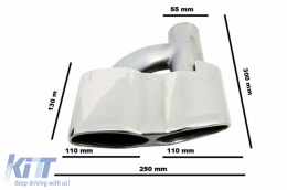 Embouts Silencieux d'échappement pour Mercedes Classe S W221 S65 S63--image-6097758