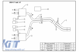 Escape para Audi A7 4G 10-18 gasolina 2.5L / 2.8L / 2.0T / 1.8T / 3.0T Valve--image-6045237