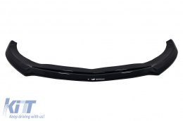 Estensione labbro anteriore per Mercedes A W176 AMG Facelift 15-18 Nero lucido-image-6086439