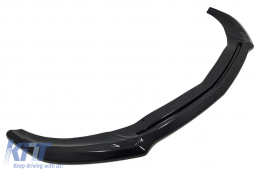 Estensione labbro anteriore per Mercedes A W176 AMG Facelift 15-18 Nero lucido-image-6086440