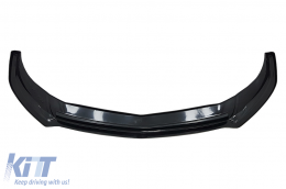 Estensione labbro anteriore per Mercedes A W176 AMG Facelift 15-18 Nero lucido-image-6086442