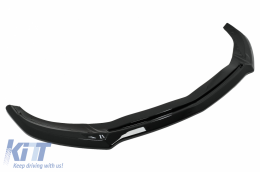 Estensione labbro anteriore per Mercedes A W176 AMG Facelift 15-18 Nero lucido-image-6108100