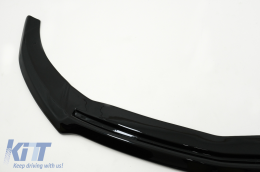 Estensione labbro anteriore per Mercedes A W176 AMG Facelift 15-18 Nero lucido-image-6108101