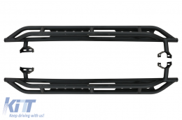 Estribos Pasos laterales Nerf Bars para Jeep Wrangler JL 2018+ 4 Puertas Hierro-image-6079023