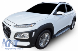 Estribos Pasos Laterales para HYUNDAI Kona 2017+ Acero inoxidable Aluminio PVC-image-6042230