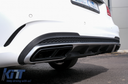 Exhaust Muffler Tips for Mercedes S-Class W222 E-Class W212 Facelift CLS W218 SL-Class R231 E63 S65 Design Black Exclusive Editon-image-6073132