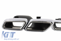 Exhaust Muffler Tips suitable for MERCEDES Benz S-Class W222 E-Class W212 S212 Facelift CLS W218 SL-Class R231 E63 S63 SL65 A-Design-image-6005966