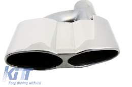 Exhaust muffler tips suitable for Mercedes S-class W221 (2005-2013) S65 S63 Design-image-6097753