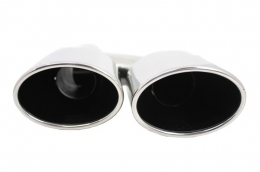 Exhaust Muffler Tips suitable for Mercedes C-Class E-Class S-Class CLS SL SLK W204 W211 W221 W219 E63 C63 Design-image-6016875