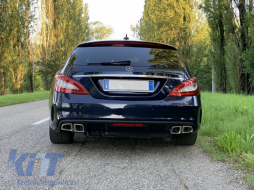 Exhaust Muffler Tips suitable for Mercedes M-Class W166 (2012-2015) CLS-Class W218 Facellift CLS63 Chrome Edition-image-6045332