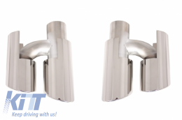 Exhaust Muffler Tips suitable for Porsche Panamera 970 2011-2013 Conversion to 4S Design-image-44581