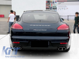 Exhaust Muffler Tips suitable for Porsche Panamera 970 (2010-2016) Conversion to GTS 4S Design-image-6040097