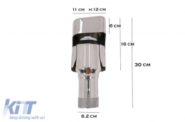 Exhaust Muffler Tips suitable for Range Rover Sport L320 (2005-2013) Autobiography Design Petrol-image-6011076