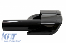 Exhaust Muffler Tips Tail Pipes suitable for Mercedes W221 W164 W166 W212 W218 S-class E-class CLS ML S63 E63 Black Edition-image-6054990