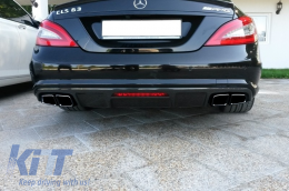 Exhaust Muffler Tips Tail Pipes suitable for Mercedes W221 W164 W166 W212 W218 S-class E-class CLS ML S63 E63 Black Edition-image-6054992