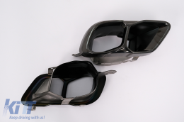 Exhaust MufflerTips suitable for BMW X5 G05 X6 G06 X7 G07 M-Package (2018-up) M Sport Design-image-6103864