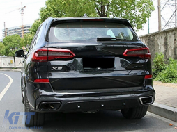 Exhaust MufflerTips suitable for BMW X5 G05 X6 G06 X7 G07 M-Package (2018-up) M Sport Design-image-6104072