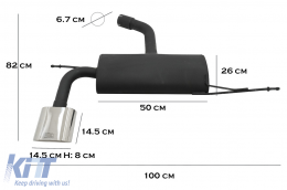 Exhaust System suitable for Seat Leon Hatchback 1P (2005-2009)-image-6098933