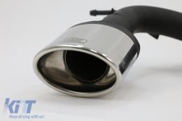 Exhaust System suitable for VW Scirocco (2008-2014) R Design 129-316/27 Double Outlet Single Exhaust Pipes-image-5996581