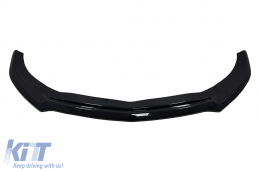 Extensión labio frontal Para Mercedes A W176 AMG Facelift 15-18 Negro brillante-image-6086438