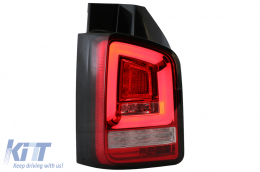 Fanali Full LED Dynamic per VW Transporter V T5 03-09 Fendinebbia Rosso Bianco-image-6073027