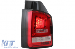 Fanali Full LED Dynamic per VW Transporter V T5 03-09 Fendinebbia Rosso Bianco-image-6073037